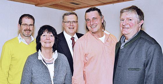 Thomas Albrecht, Sylvia Wechselberger, Ulrich Sandhövel, Matthias Languth, Christian Lehrer. 	Foto: VA