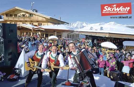 In der SkiWelt Wilder Kaiser  Brixental gibts jetzt noch mehr Gaudi  auf der Piste und beim Après Ski auf den Skihütten.	Foto: SkiWelt Wilder Kaiser  Brixental