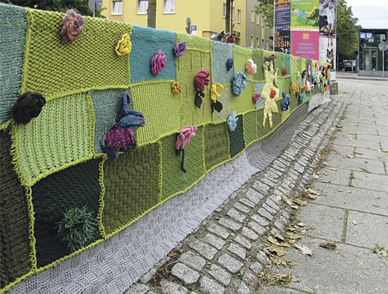 Nicht nur für die gute Sache, sondern auch für die Umwelt ein Genuss: Urban Knitting macht die Welt schöner.