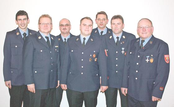 Der neue Vorstand der Freiwilligen Feuerwehr Eching. Foto: FF Eching