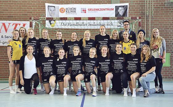 Mit starker Bilanz zum Titel: Die weibliche A-Jugend des TSV Ismaning ist mit nur einer Niederlage bayerischer Handballmeister geworden.	Foto: Verein