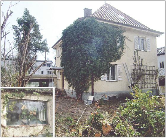 Die marode Villa in der Delpstraße 12: Hier lebte einst Eva Braun, die heimliche Geliebte Adolf Hitlers. Wird das Haus nun bald abgerissen?	Fotos: hgb