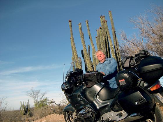 Der Referent reist mit seinem Motorrad. Diese Aufnahme entstand in Mexiko.	Foto: VA