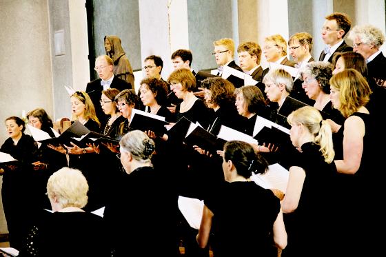 Das Ensemble Vocale Mainz singt in der Haidhauser Pfarrkirche St. Wolfgang.	Foto: Markus Rübel