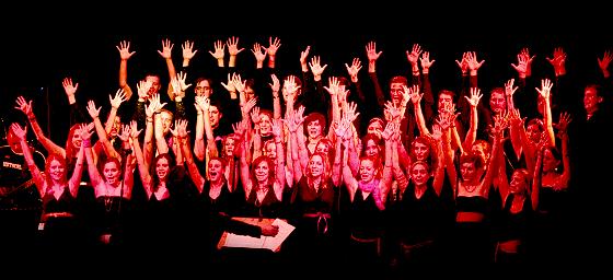 Der grandiose Rock-Pop-Chor der Musikschule Haar »El Chorazon« singt im  Haarer Bürgerhaus. 	Foto: VA