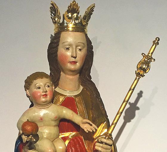 Die liebevoll restaurierte, spätgotische  Madonna wird am 16. Mai feierlich geweiht. 	Foto: VA