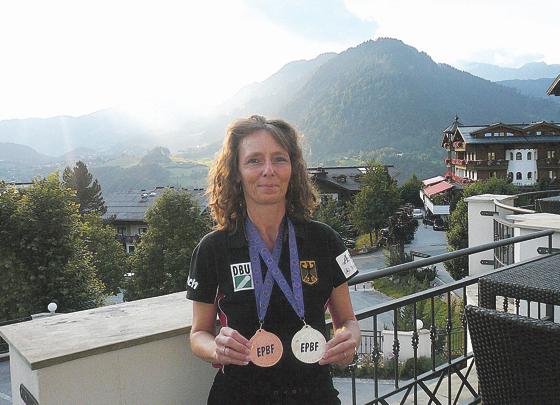 Einmal Silber, einmal Bronze: Karin Michls Ausbeute bei den Europameisterschaften kann sich sehen lassen.	Foto: privat