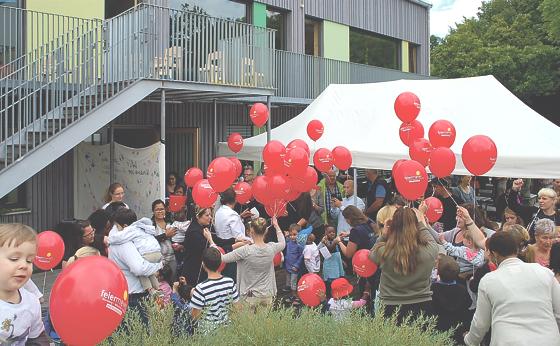 Die Kinderkrippe Himmelsschlüsselstraße wurde feierlich eingeweiht.	Foto: Diakonie