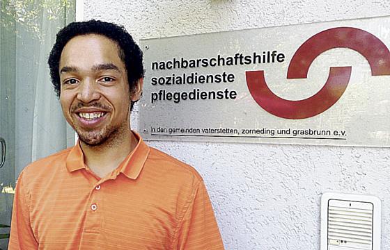 Marcus Matkins (oben) hat drei Monate mit der NBH-Sozialstation verbracht. Foto: NBH