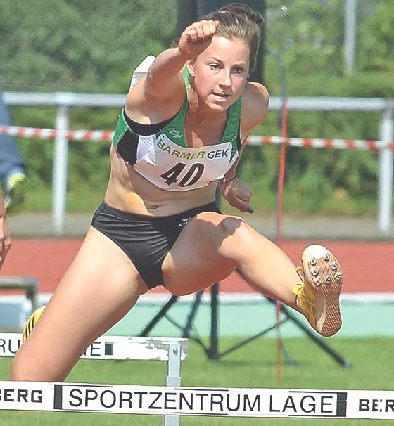 Katharina Sasse vom TSV Schleißheim zeigte bei der Deutschen Meisterschaft viel Ehrgeiz.	Foto: Verein