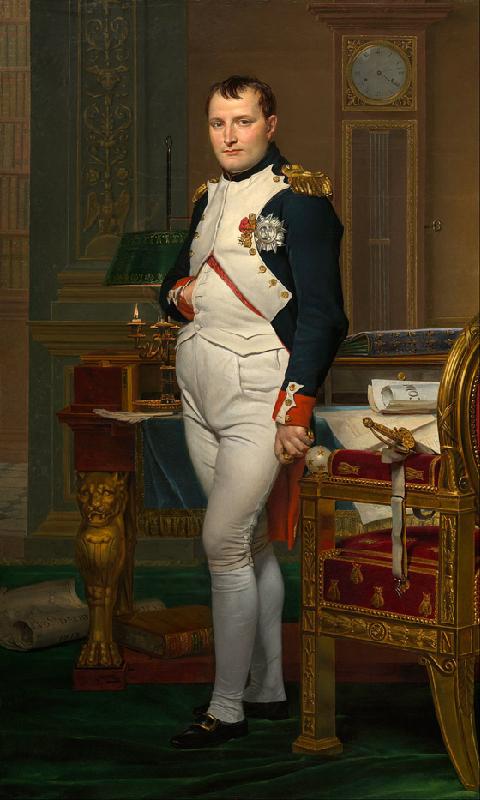 Napoleon - Gemälde von Jacques-Louis David.