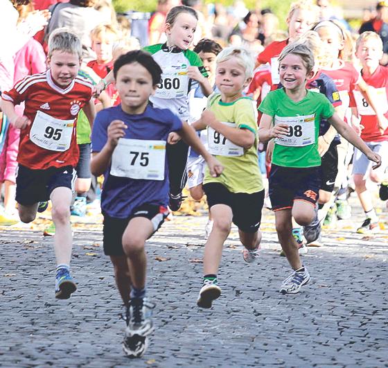 Für die Kleinen wie die Großen werden passende Laufstrecken am Sonntag geboten.	Fotos: RSLC