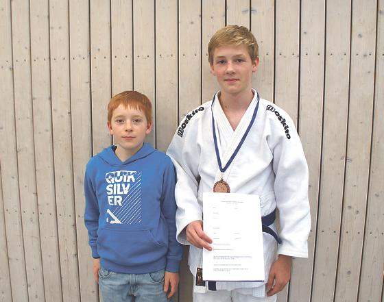 Johannes Böhm und Maurice Müller traten für Judo-Team Oberland erfolgreich an. 	Foto: VA