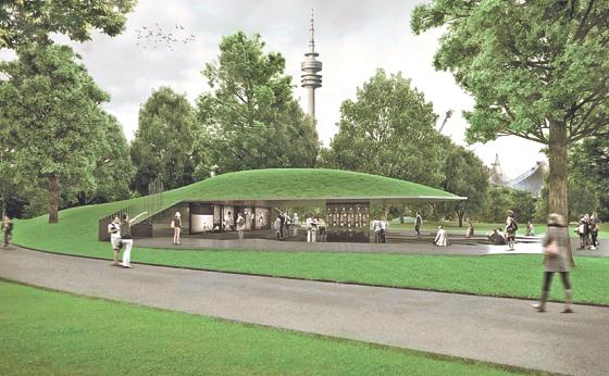 So soll der Erinnerungsort aussehen: Auf dem westlichen Lindenhügel soll er errichtet werden. 	Foto: Brückner & Brückner Architekten