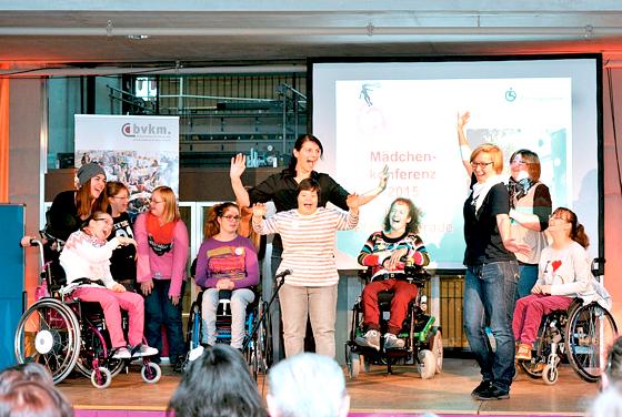 Ziel der Mädchenkonferenz war es, jungen Frauen mit Behinderung eine Stimme zu geben. Dafür gab es u. a. den Workshop Pantomine.	Foto: VA