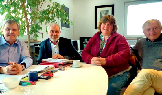 Setzen sich für eine bessere palliative Versorgung ein: Ewald Schurer, Willi  Daniels, Katja Goudinoudis und Hans Gnahn (v. li).	Foto: privat