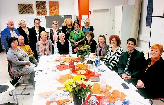 Diana Stachowitz, MdL (Mitte), traf sich mit den Schulleitern im Münchner Norden.	Foto: Stachowitz