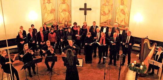 Der Evangelische Kirchenchor gab seine Weihnachtskonzerte. Und viele Zuhörer kamen.	Foto: VA