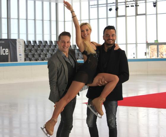 Stargäste in »Passion«: Eiskunstläuferin Annette Dytrt und die beiden Musiker Tom Marks (links) und Giovanni Zarrella.  	Foto: ch