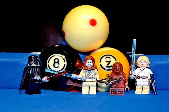 Auch der PBC ist im »Star Wars Fieber«: Von links: Darth Bull, Obi-Wan Ralf, Chewbacca Hannes und Tom Skywalker.	Foto: Verein