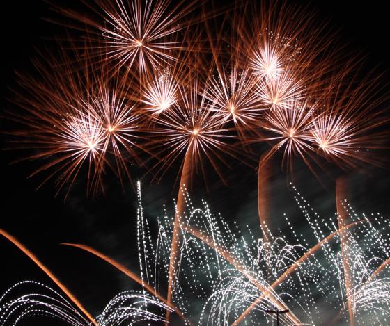 Dieses beeindruckende Feuerwerk stammt von Pyrotechniker Florian Schulz.	Foto: Privat