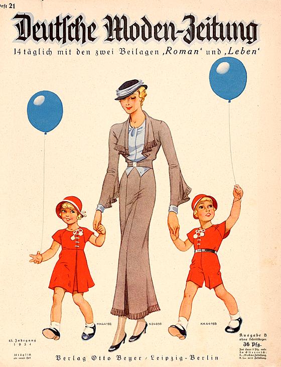Die brave Hausfrau und Mutter der 30er-Jahre hatte durchaus Interesse an internationaler Mode.	Foto: VA