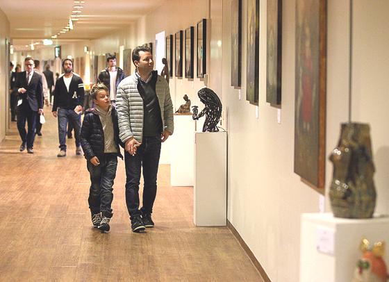 Am Sonntag gibt es die letzte Gelegenheit, die Ausstellung »Art Works« in der FC Bayern Erlebniswelt in der Allianz Arena zu besichtigen. 	Foto: VA
