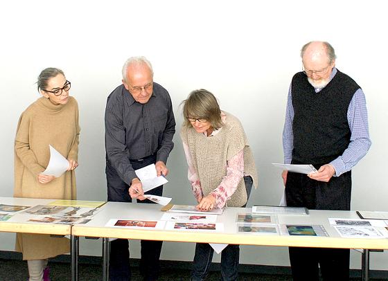 Die Juroren (v.l.): Andrea Matheisen, Peter Gierse, Birgit Bremberg und James O`Connor.	Foto: VA