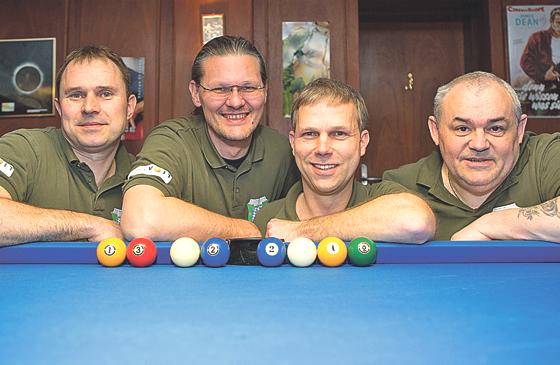 Erfolgreiche 1. Mannschaft des PBC (v. li.): Josef Scharl, Hannes Dorsch, Thomas Deuter und Manfred Kammerloher-	Foto: Verein