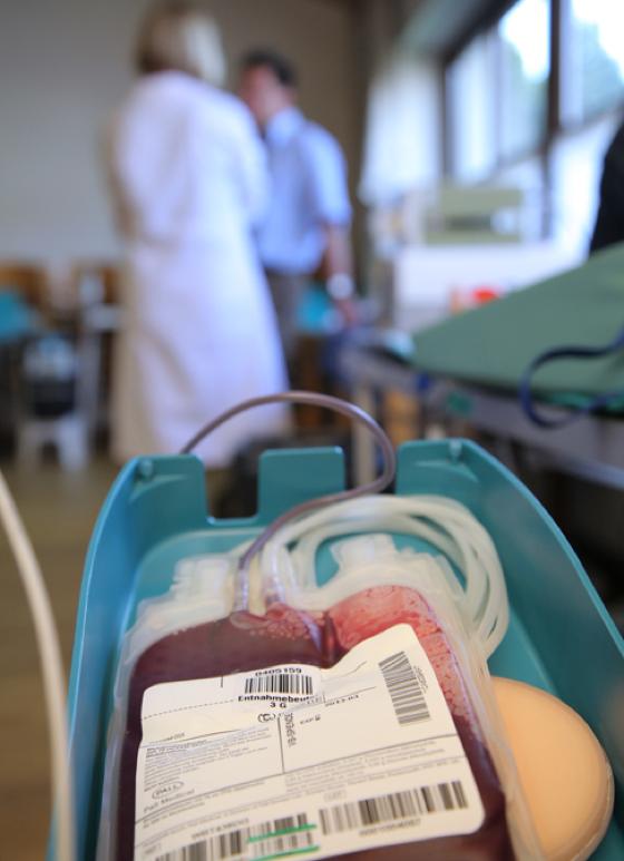 Jede Blutkonserve kann Leben retten, jeder Blutpender ist ein Lebensretter.	Foto: Blutspendedienst des BRK
