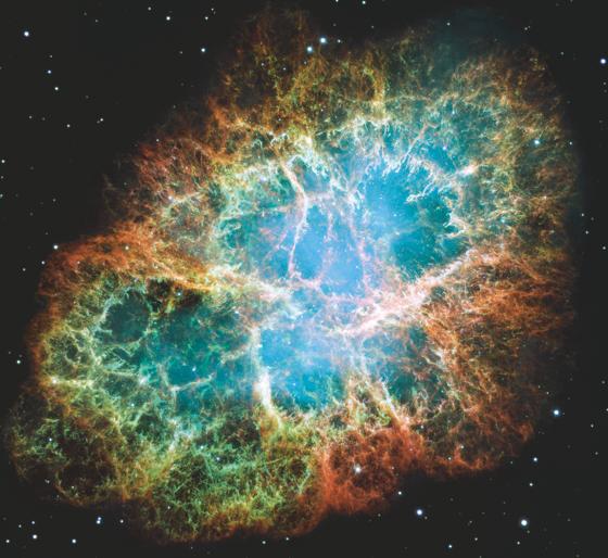 Ein sterbender Stern: Der Krebs-Nebel ist ein Überrest einer Supernova im Sternbild Stier, die bereits im Jahre 1054 von chinesischen Astronomen  beobachtet wurde.         		Foto: NASA, ESA, and J. Hester (ASU)