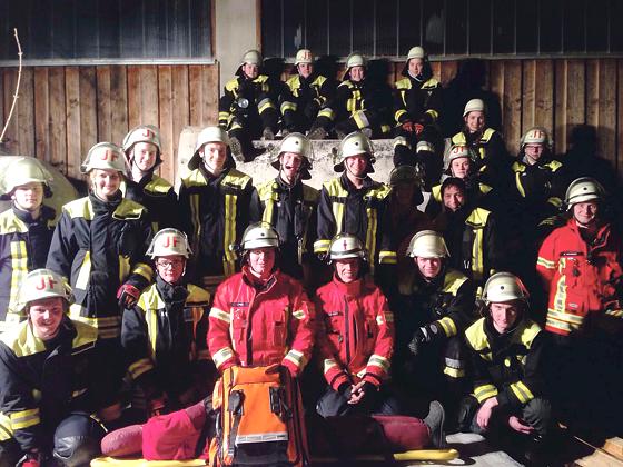 Es fand eine 24-Stundenübung mit Jugend- und  Ausbildungsgruppe statt. 	Foto: Feuerwehr Grasbrunn