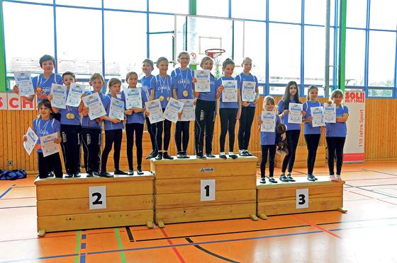 Holten zwei Oberbayerische Meistertitel und drei 	Qualifikationen zu den Bayerischen Titelkämpfen: die Schüler U11 vom RSV Schleißheim.	Foto: VA