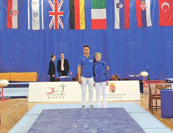 Leistungsturner, Valentin Zapf (re.) war erfolgreich beim 2. International Jugendturnturnier in Budapest mit dabei.	Foto: Verein