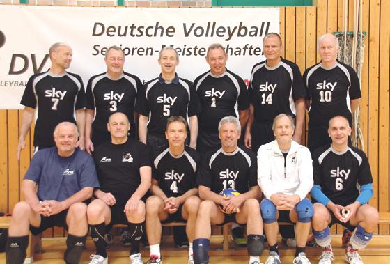 Die Volleyball-Herren U 53 holt bei der deutschen Meisterschaft den dritten Platz.	Foto: VA