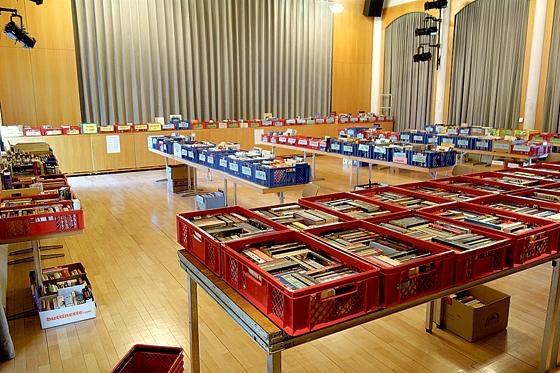 Ein Bücherflohmarkt wird von der Gemeindebücherei Aschheim veranstaltet.	Foto: Bücherei Aschheim