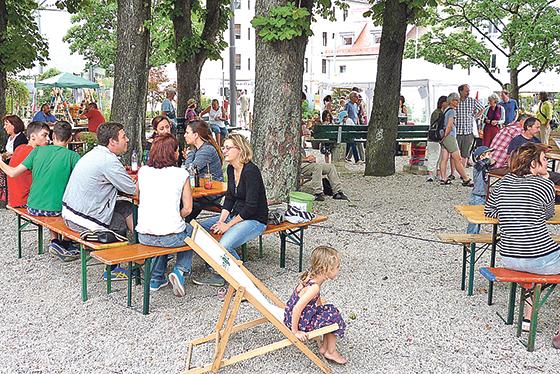 Sommerfest auf dem Giesinger Grünspitz an der  Tegernseer Landstraße	Foto: Green City