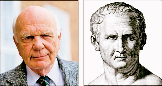 Historiker Wolfgang Schuller (links) hat sich intensiv mit Cicero (rechts) beschäftigt. Fotos: VA, gemeinfrei