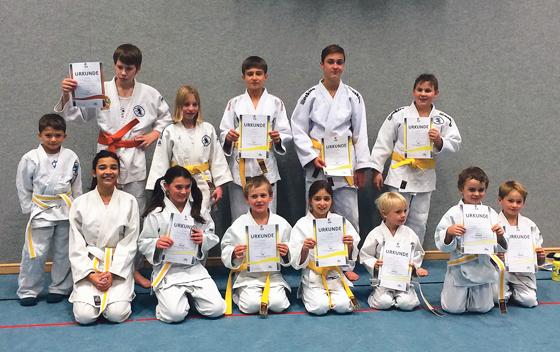 Das Judo-Team Oberland gratuliert allen Judokas zu den bestandenen Prüfungen und den neuen Gürteln, die sie sich verdient haben. 	Foto: Judo-Team