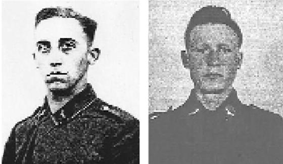 Stürzten im November 1943 nahe Goldach ab: Flugzeugführer Alois Brunnmayr (links) und Funker Erich Hinz.	Fotos: privat