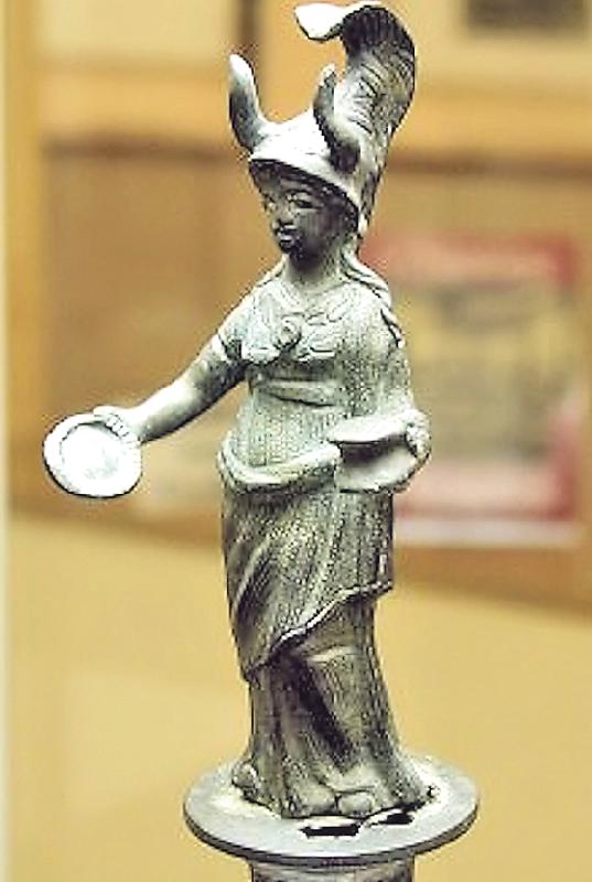 Statue der Göttin Athene/ Minerva, um 100 v. Chr. 	Foto: AschheiMuseum