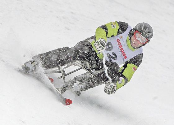 Bei den Skibobweltmeisterschaften holte Erich Grau aus  Ottobrunn die Silbermedaille.	Foto: VA