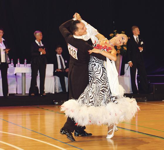 Marek und Ewa Ponca aus Unterhaching wurden beim Tanzen Slowakischer Staatsmeister.	Foto: VA