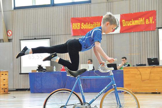 In seinem Alter fahren die meisten Kinder noch ganz konventionell Fahrrad. Anders Henrik Heilemann, der mit seinen sechs Jahren das Kunstradfahren für sich entdeckt hat. 	RSV