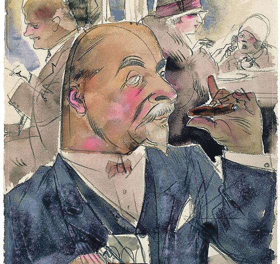 Den »Herren mit Zigarre« schuf die Malerin Erna Schmidt-Caroll im Jahre 1926.	Foto: Nachlass Erna Schmidt-Caroll