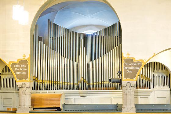 Auf diesem Schmuckstück, der Steinmeyer-Moser-Orgel, wird Joel Bacon spielen.	Foto: VA