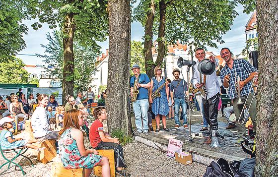 »Red Lemon Cats« gastieren am 9. Juli zum Gratis-Konzert auf dem Giesinger Grünspitz.	Foto: VA