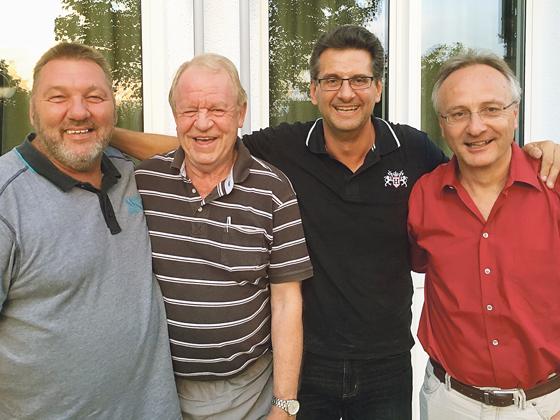 Der alte und neue Vorstand des TSV Poing (von links nach rechts): Andreas Haase, Hans Fellermeier, Robert Rieger (Erster Vorsitzender) und Horst Ludwig.	Foto: Verein