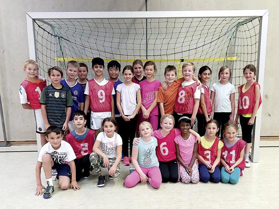 Beim Handballaktionstag hatten die Kinder viel Freude.	F.: privat