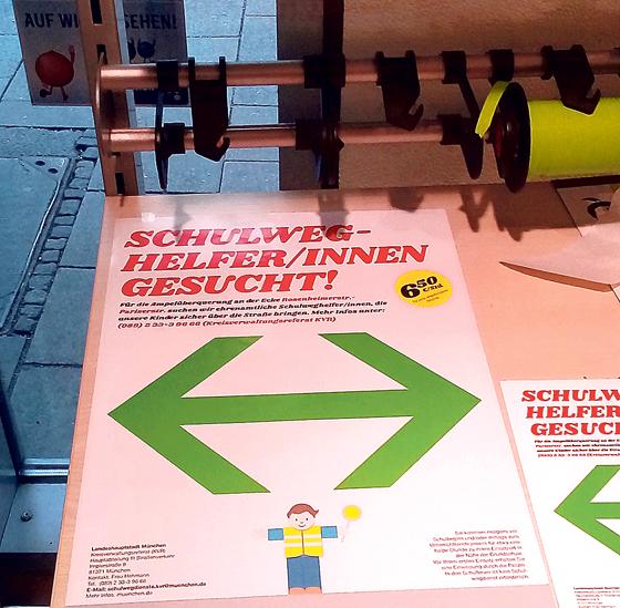 An vielen Orten in Haidhausen sind derzeit diese Plakate zu sehen. Interessenten melden sich beim KVR.	Foto: privat